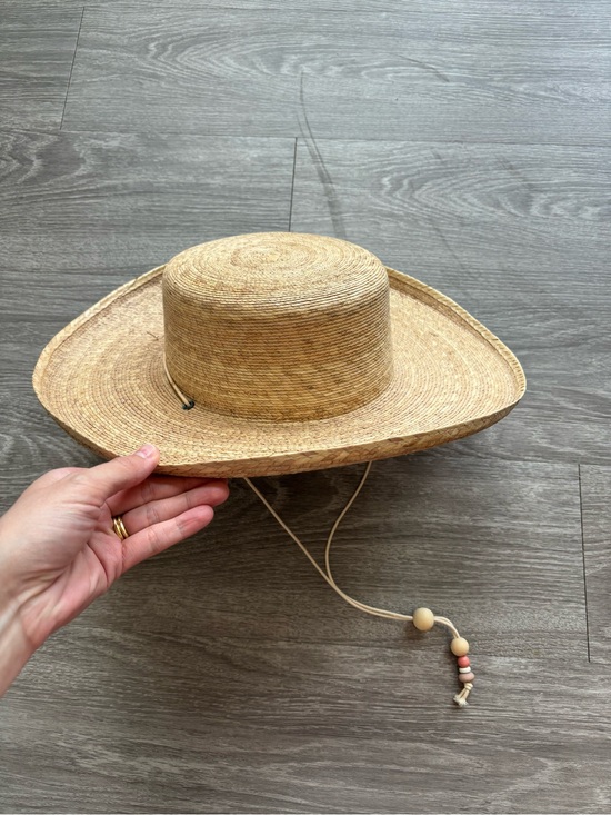 Lack Of Color Accessories - Lack Of Color Natural Palm-Leaf Straw Hat with Chin Cord